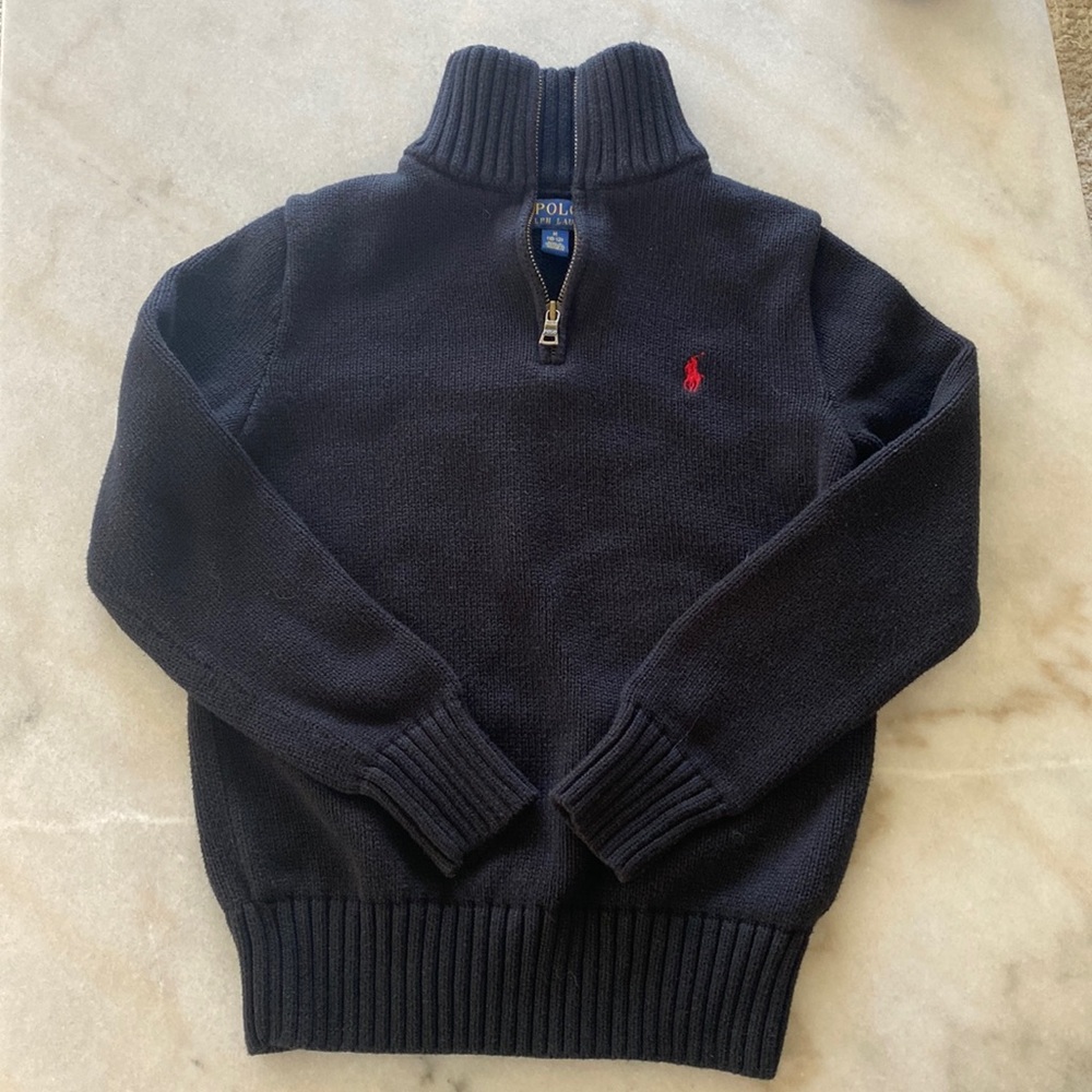 Boys 10-12 cable knit Polo Ralph Lauren sweater. Worn once